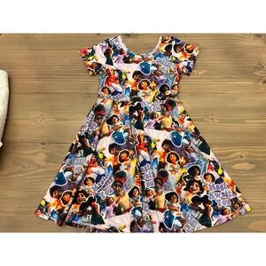 Kk24 Boutique Encanto Dress Mirabel Isabela Cartoon Print‎ Twirl Dress 5 6